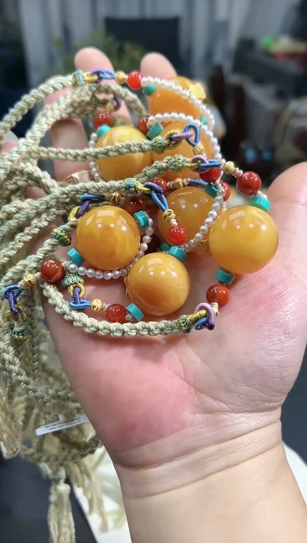 【闪购商品】琥珀颈饰未镶嵌 Q43 多样性发其一