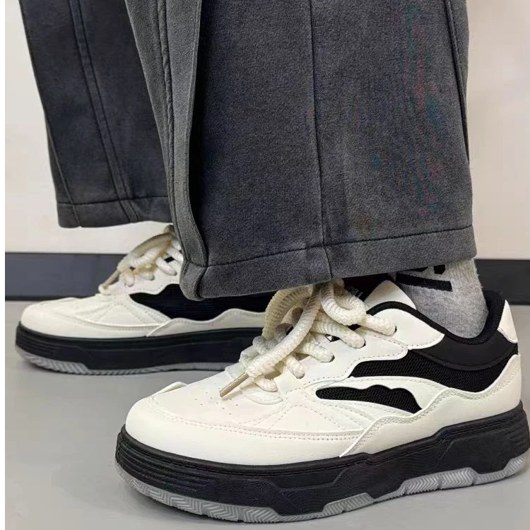 环球百搭板鞋男2025新款秋季鞋子男小众潮流厚底男鞋韩版运动鞋男