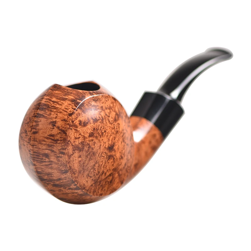 Bo Nordh已故大师博诺全新代表作双面鼓型满鸟眼纹弯式石楠木烟斗