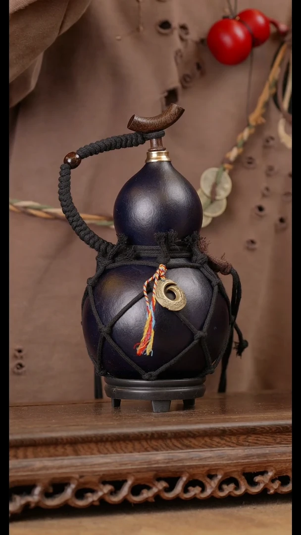 224号精品天然大漆酒葫芦一物一拍~