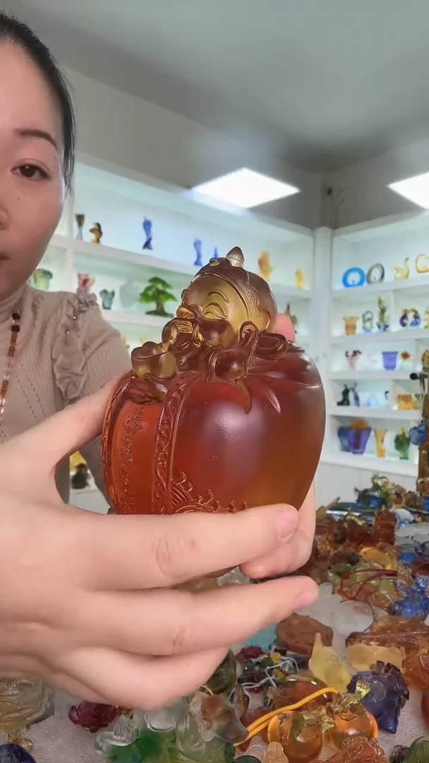 手工艺品琉璃财神
