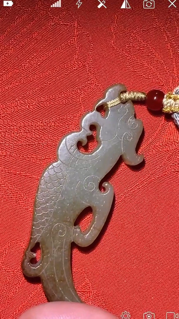 未镶嵌和田玉把件XT 螭龙手捻