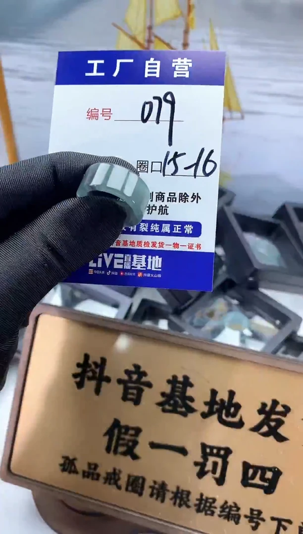未镶嵌戒圈翡翠079