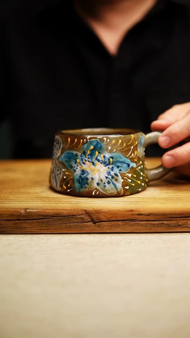 @@陶园瓷舍@@纯手工手绘@高温釉下彩