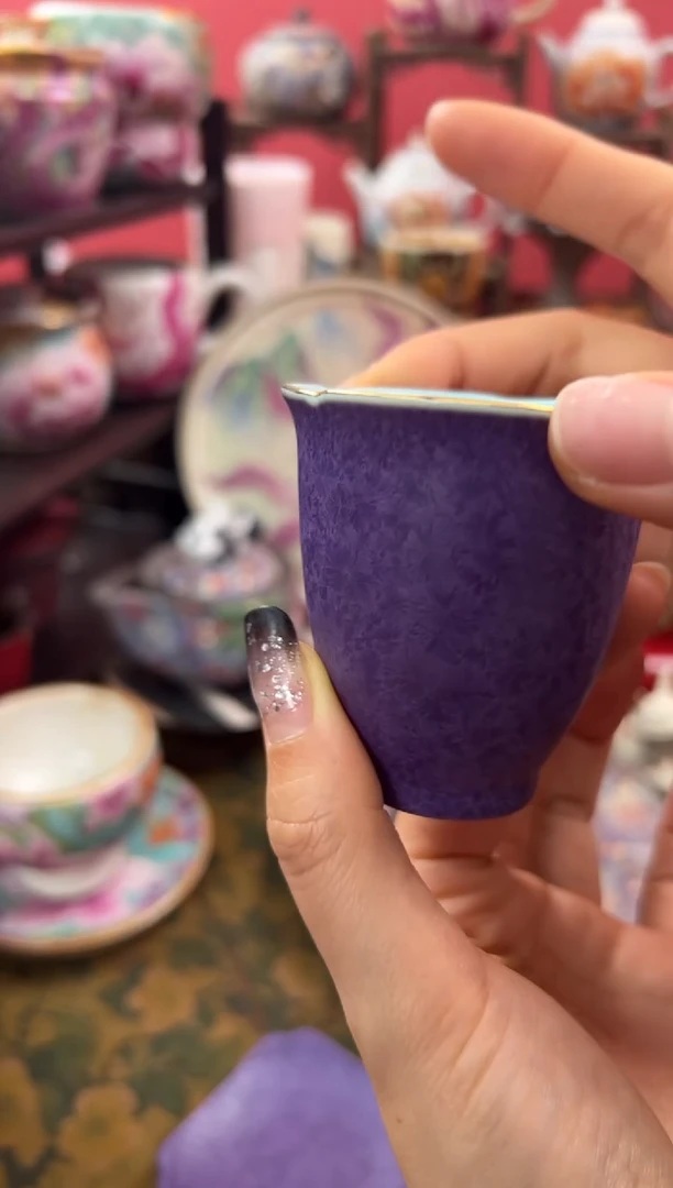 【闪购商品】五仙桃紫气东来结晶花闻香杯