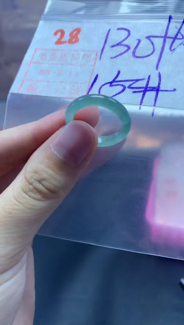 未镶嵌定制翡翠戒圈15#140毛货需精细抛光