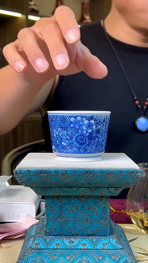 瓷片景德镇毛仔柴窑杯