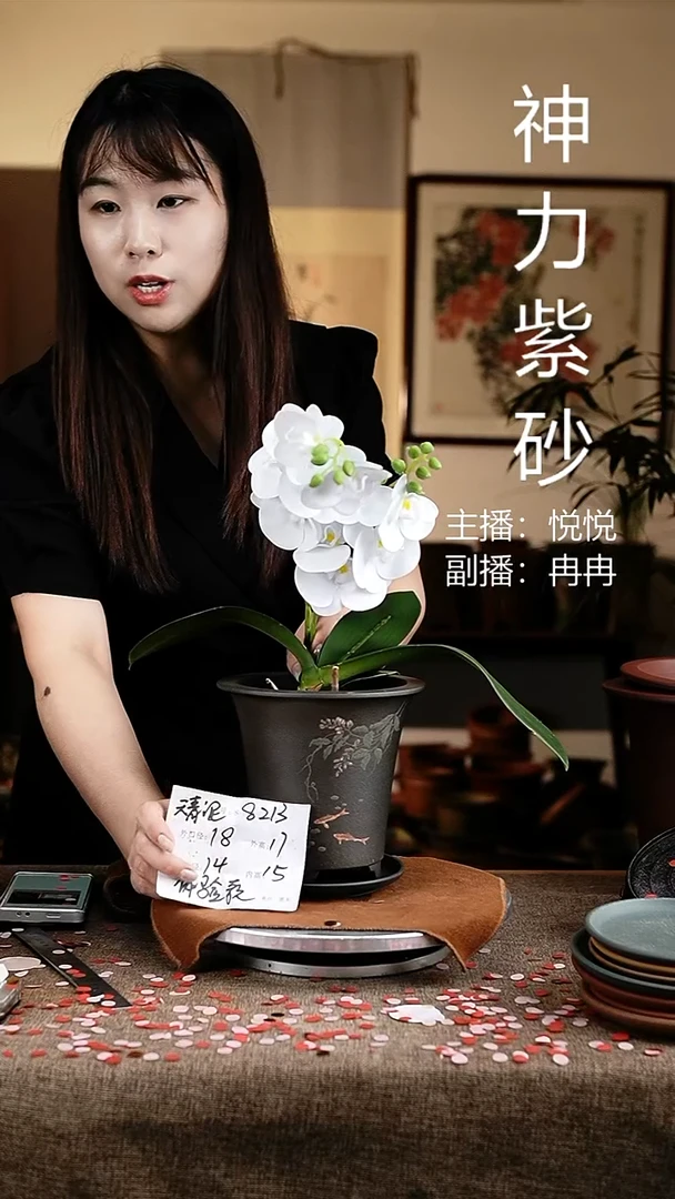 紫砂花盆花卉工艺8213+z