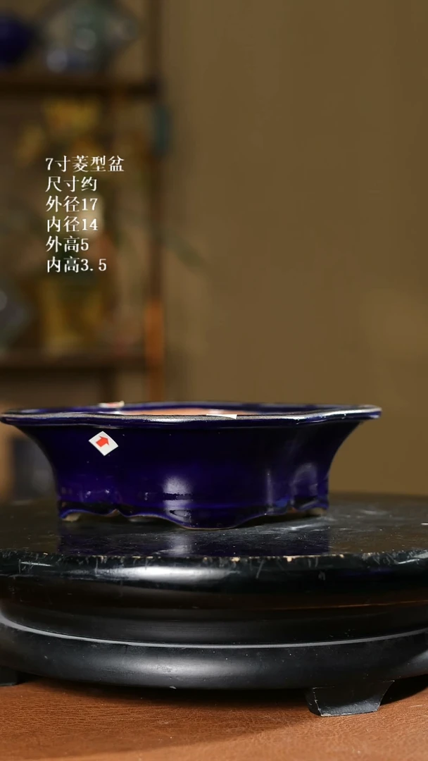 7寸菱型盆   478