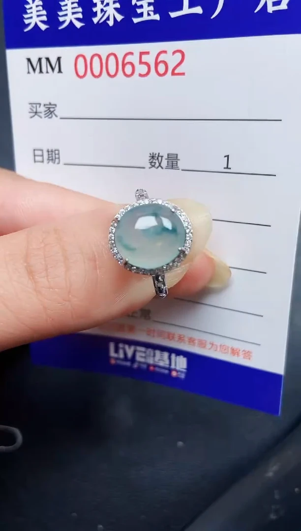 翡翠银S925镶嵌颈饰6562