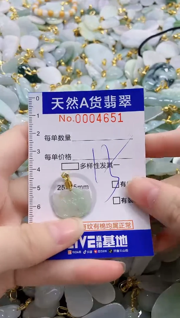 颈饰未镶嵌翡翠天然A货翡翠