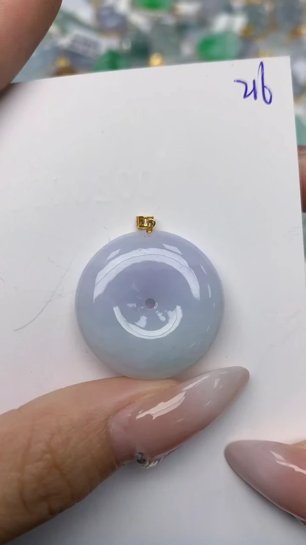 【闪购商品】翡翠颈饰18K金镶嵌 天然翡翠A货