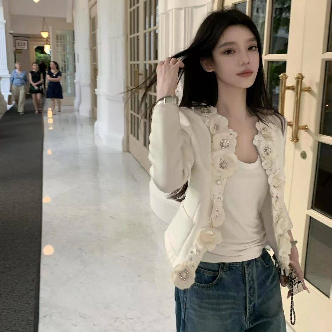 2025春季新款立体花朵外套