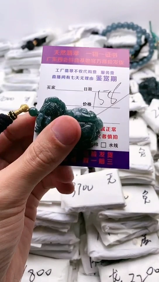 翡翠未镶嵌颈饰貔貅
