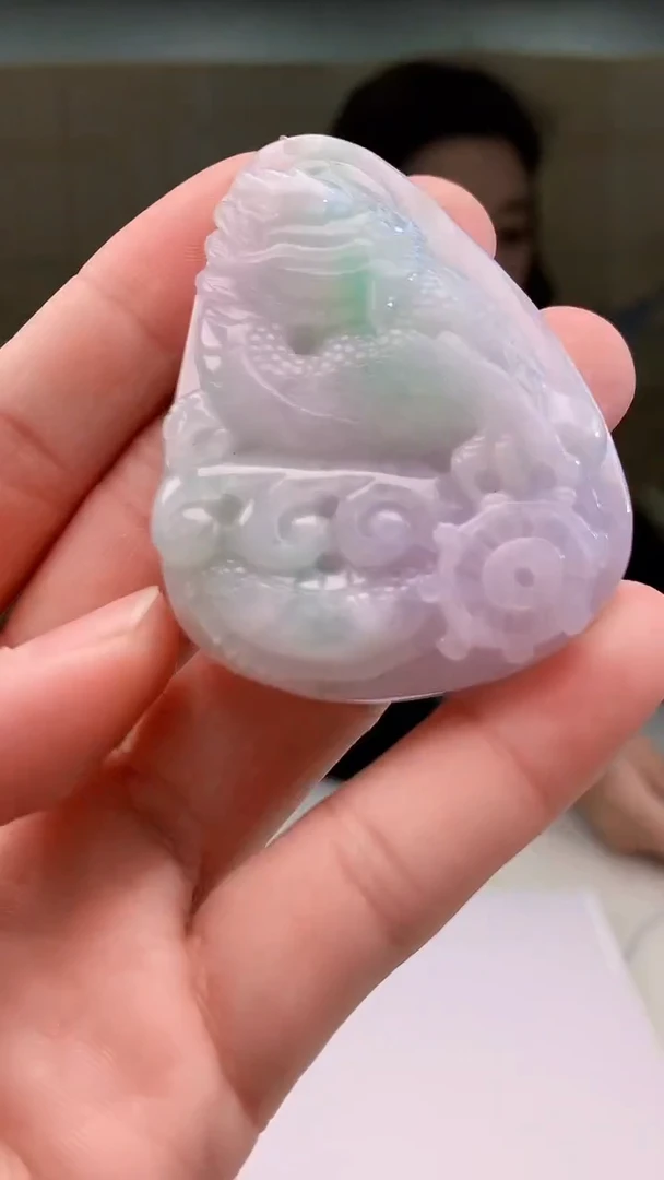 【闪购商品】定制翡翠未镶嵌4829bb-毛货挂件73