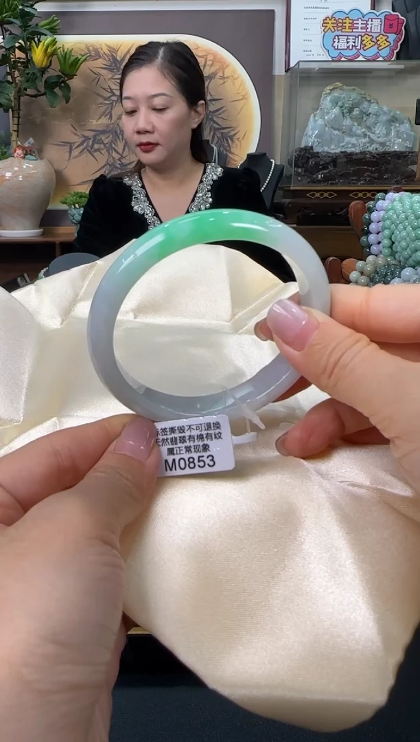 未镶嵌手镯翡翠M0853  贵妃57  可带55