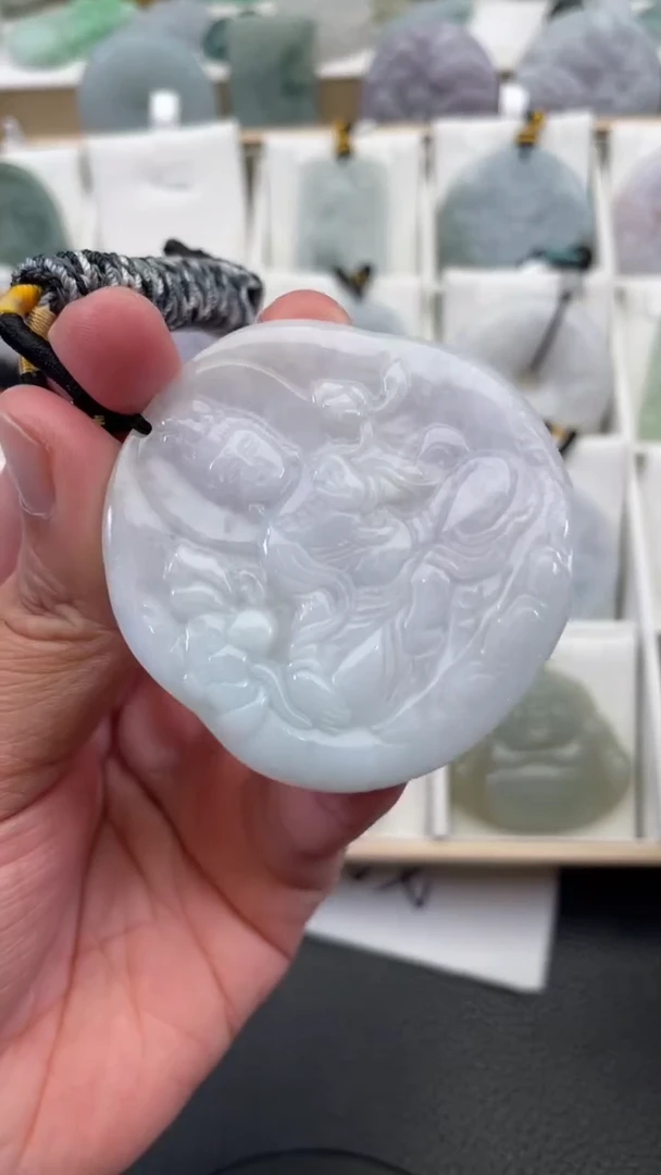 颈饰未镶嵌翡翠天然缅甸翡翠A货453