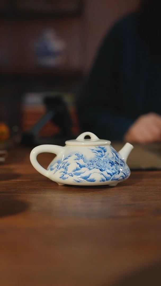 【闪购商品】杯忘言造物 青花壶