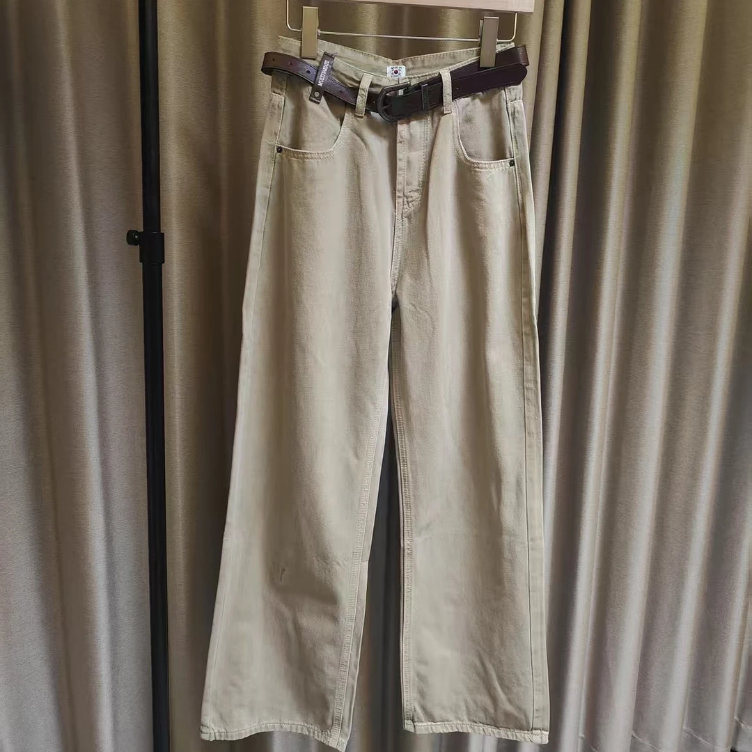 （81226浅卡其牛仔裤)休闲直筒裤牛仔裤105