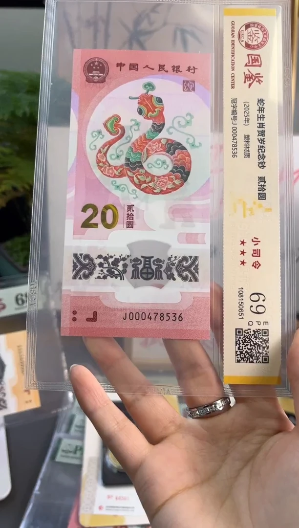 塑料蛇钞小司令国鉴69分 尾536