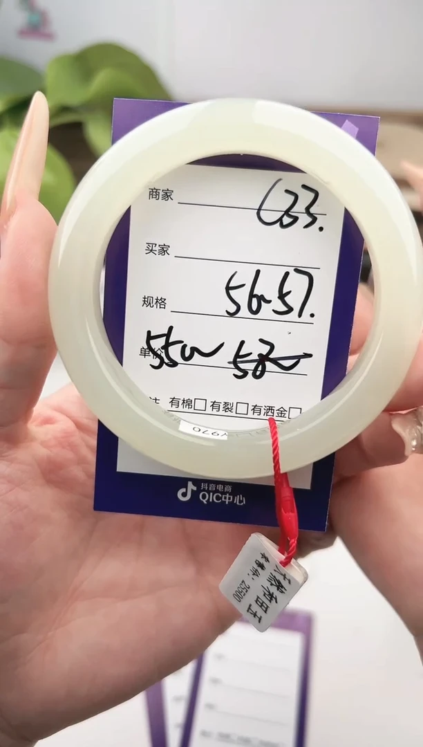 未镶嵌手镯和田玉微色差C33