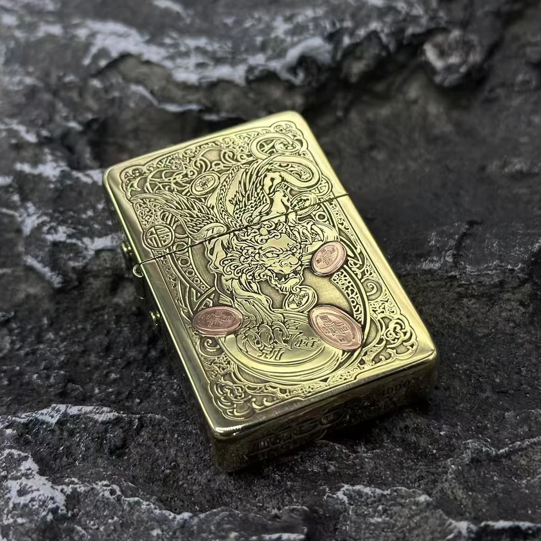 IMCO 招财貔貅 紫铜镶嵌 4000 打火机