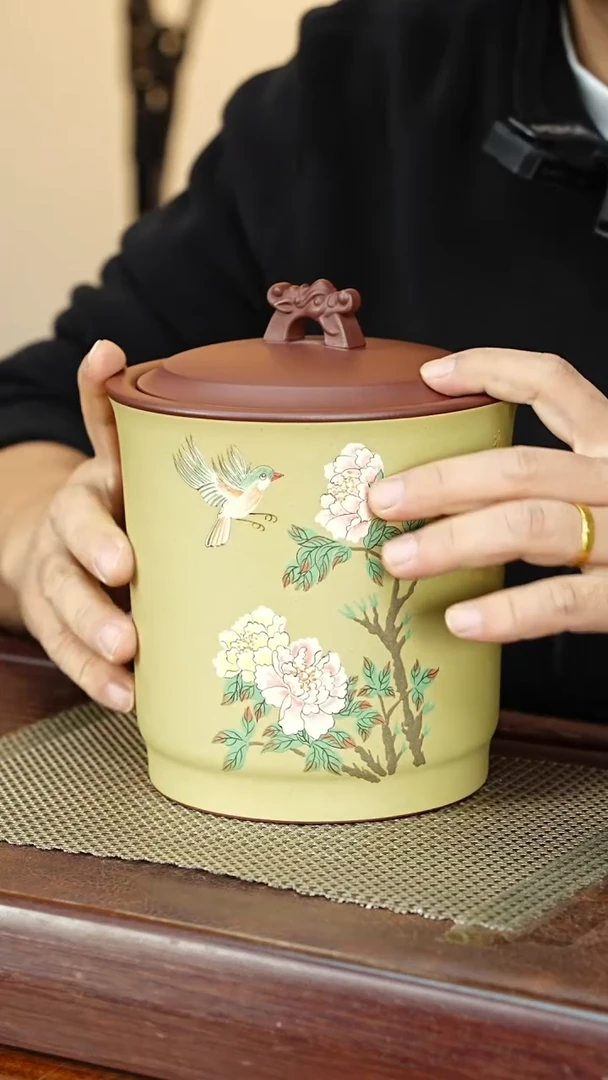 宜兴原矿紫砂茶叶罐
