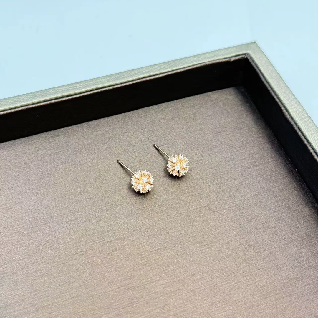 925银耳饰 A268-S925新款花花耳钉气质时尚耳饰