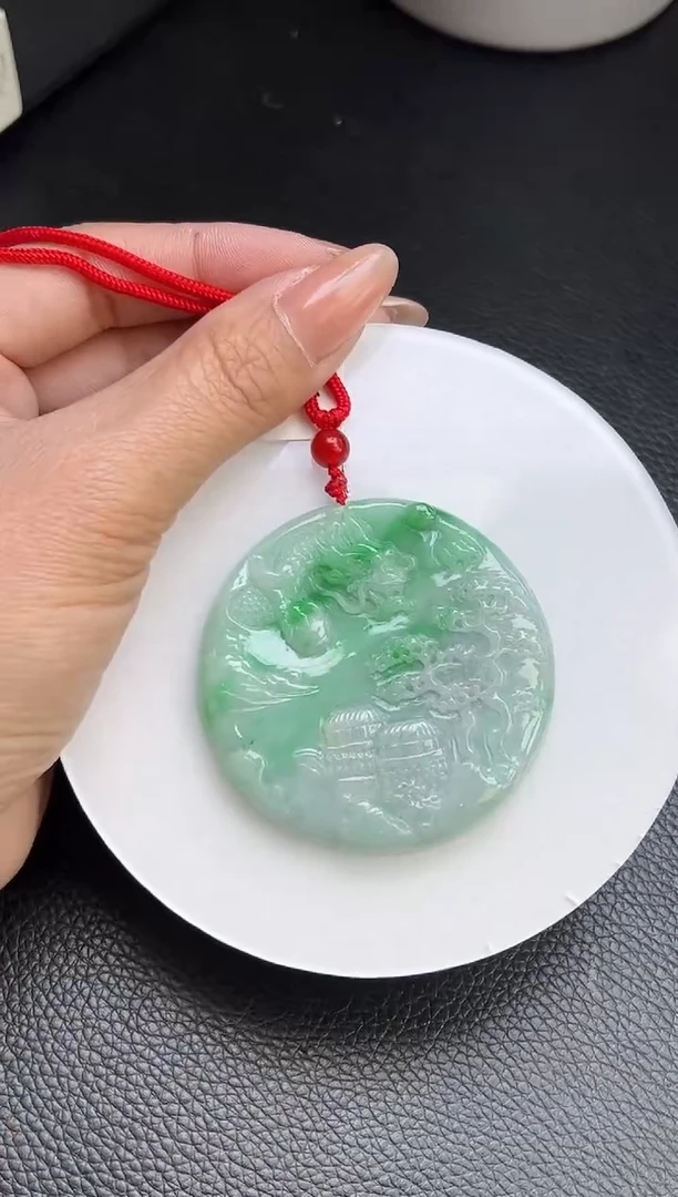 【闪购商品】翡翠颈饰未镶嵌K410-256 色牌