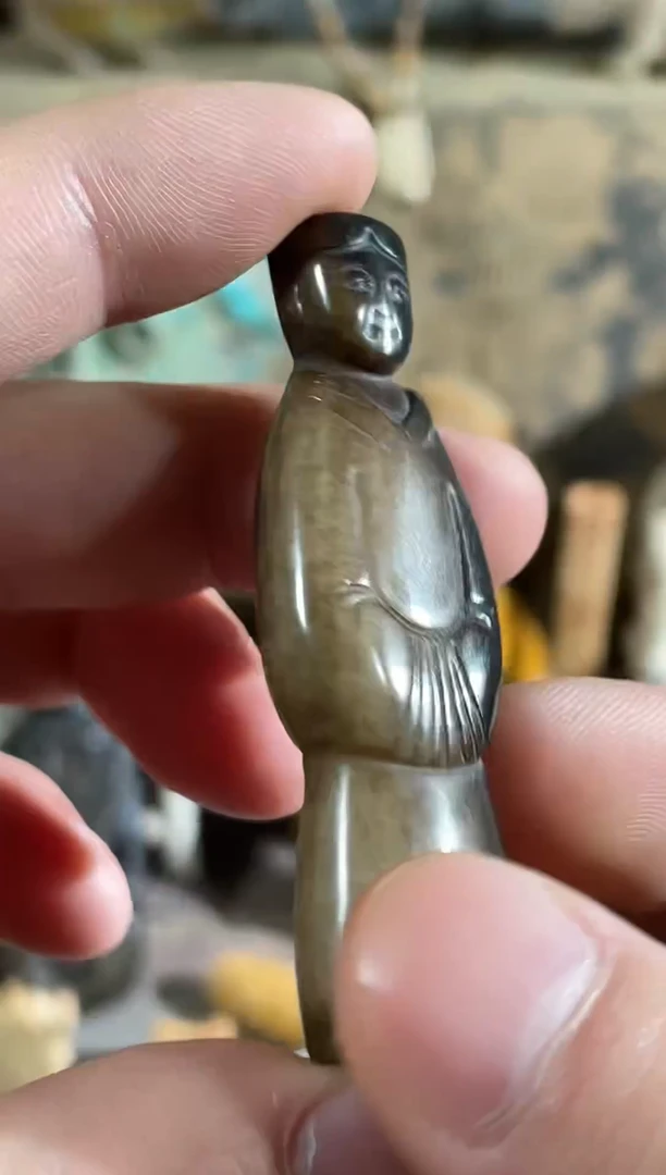 未镶嵌和田玉（糖玉）挂件永*人