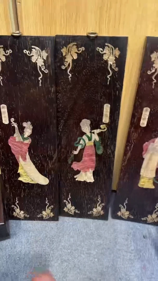 木紫檀拆件雕刻板以直播间实物为准微瑕老物件