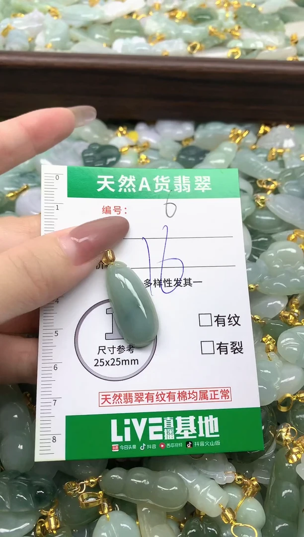 颈饰未镶嵌翡翠纯天然缅甸A货翡翠-6