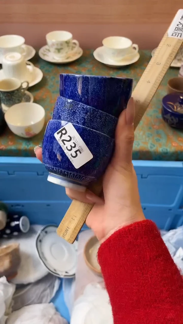 瓷片蓝*瓷器瓷器R235