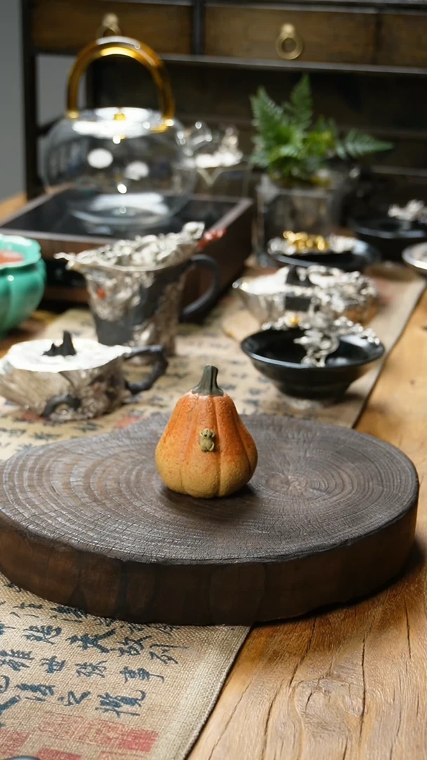 【闪购商品】福器艺术南瓜茶宠摆件