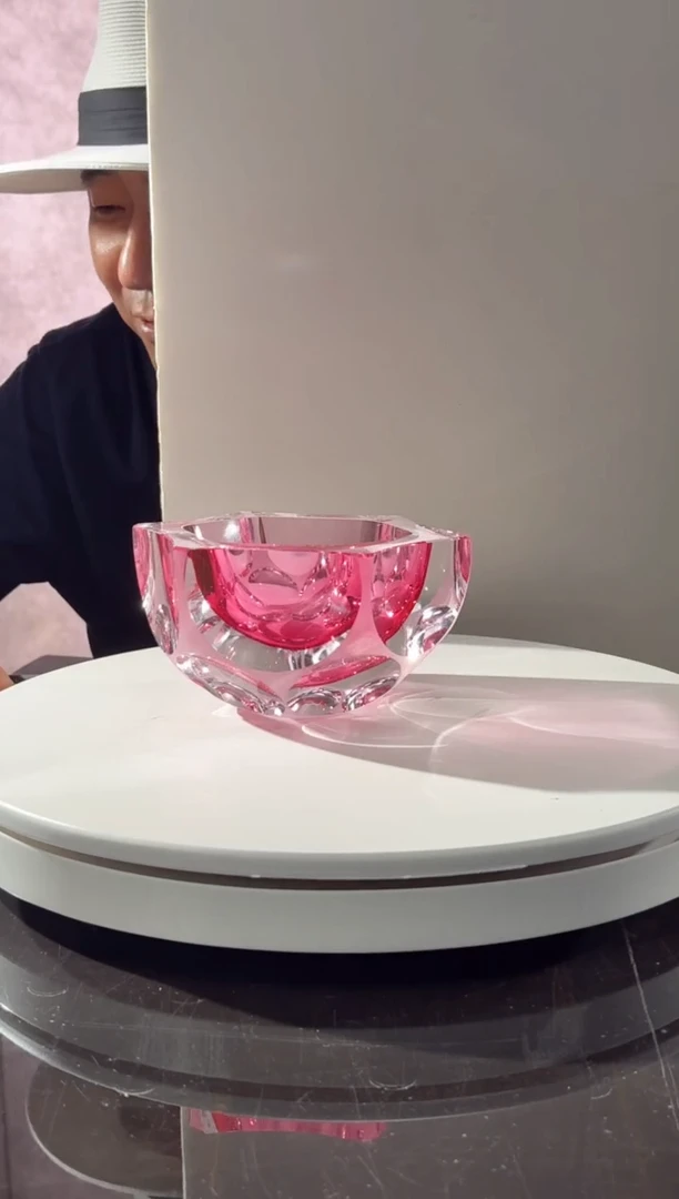摆件璨石美学金红烟灰缸收纳碗