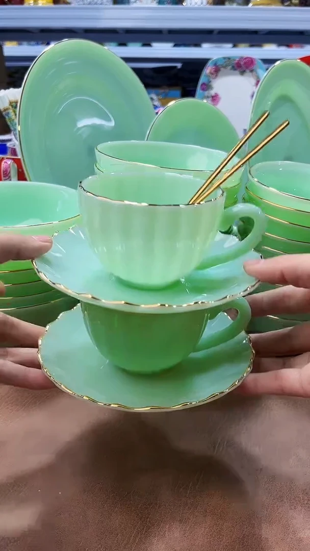 珐琅咖啡杯三件套2组