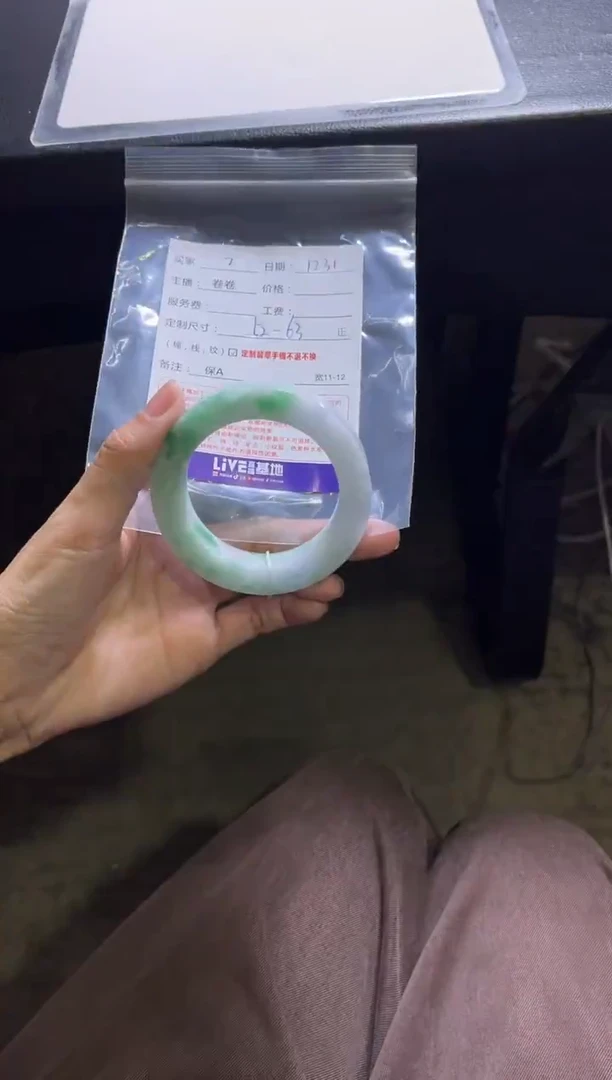 未镶嵌手镯定制翡翠陌*言定制手镯不退不换