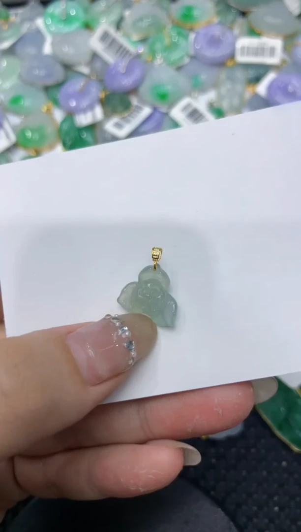 【闪购商品】翡翠颈饰18K金镶嵌222222222