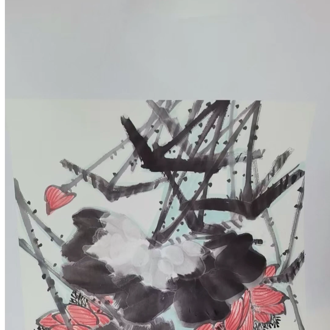 曹立华老师亲笔手绘山水画荷塘清趣