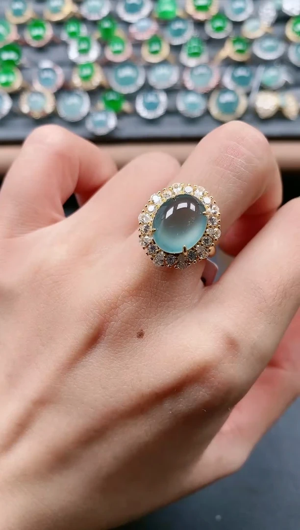 【闪购商品】翡翠戒指银S925镶嵌11111111