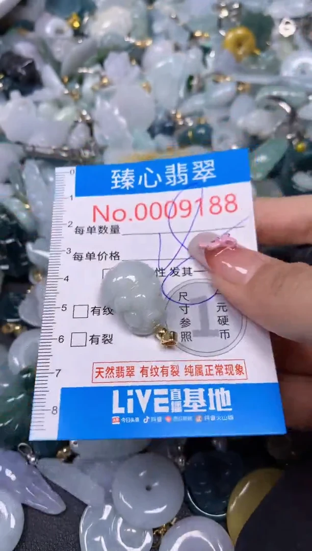 【闪购商品】翡翠颈饰未镶嵌含绳0009188
