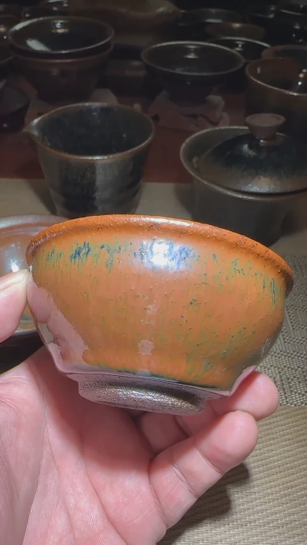 【闪购商品】茶盏通天龙窑柴烧建盏