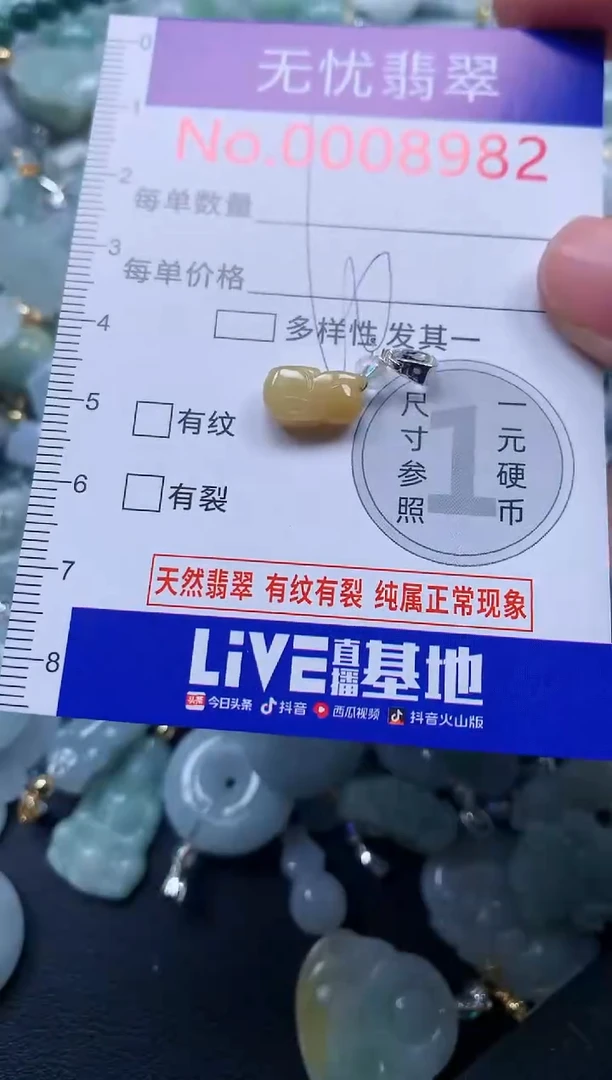 颈饰未镶嵌翡翠8982