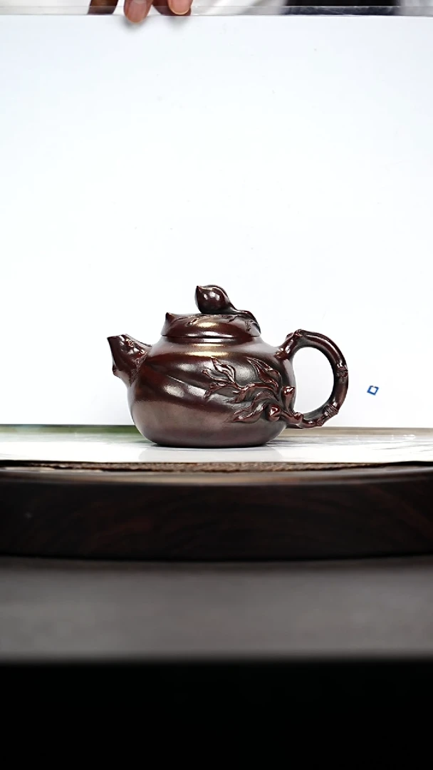 宜兴原矿高端紫砂 龙山古乌泥200cc