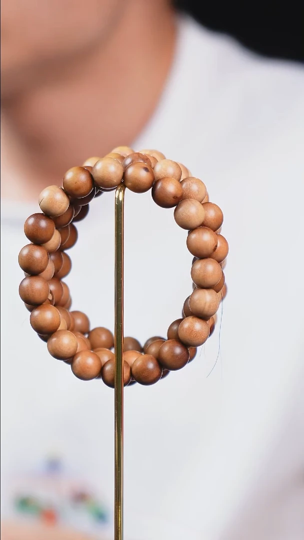 檀香木手串/手链SG002 印度老山檀10mm单圈手串 微瑕