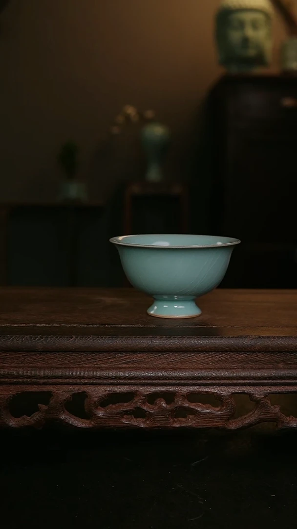 茶器原产地原矿仿古釉手工主人杯