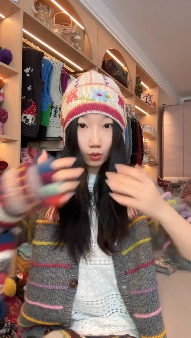 羊毛美利奴山茶花护耳