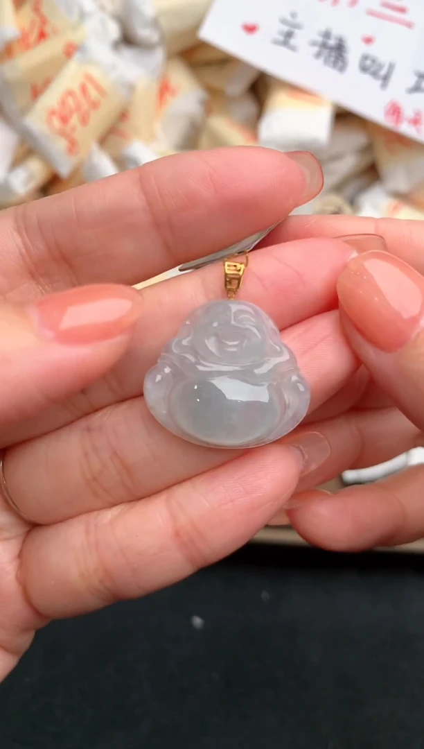 18K金镶嵌挂件翡翠福利