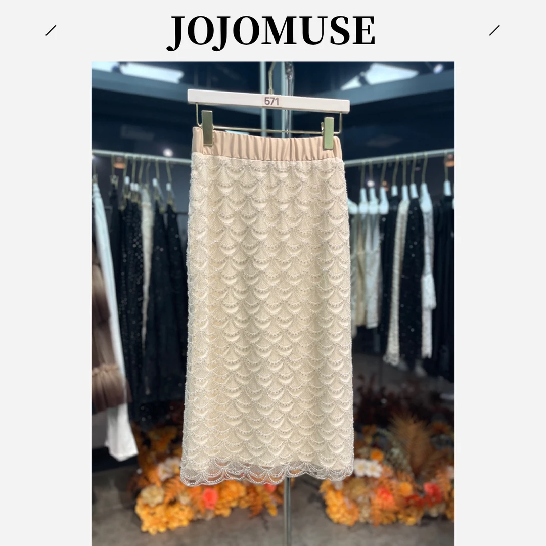 JOJO MUSE【人鱼之歌】重工刺绣亮片【半身裙】
