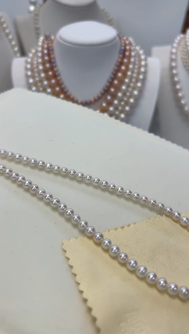 【闪购商品】淡水珍珠颈饰银S925镶嵌5-5.5MM